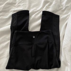 Black 3/4 Length Lululemon Leggings